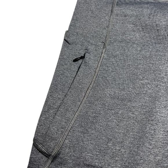 Athleta Up For Anything 7/8 Tights SIZE M Heather Gray Yoga Pant Zipper Pocket - Picture 8 of 13